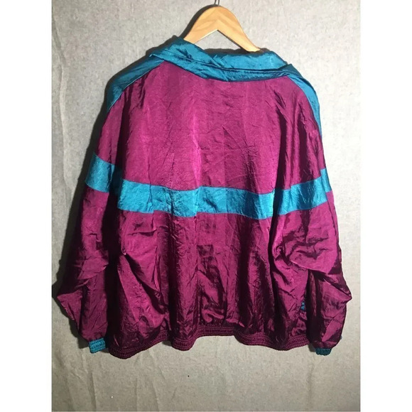 Womens Casual Isle Windbreaker Jacket 90s y2k Retro Bright Colorful Artistic - Picture 8 of 8